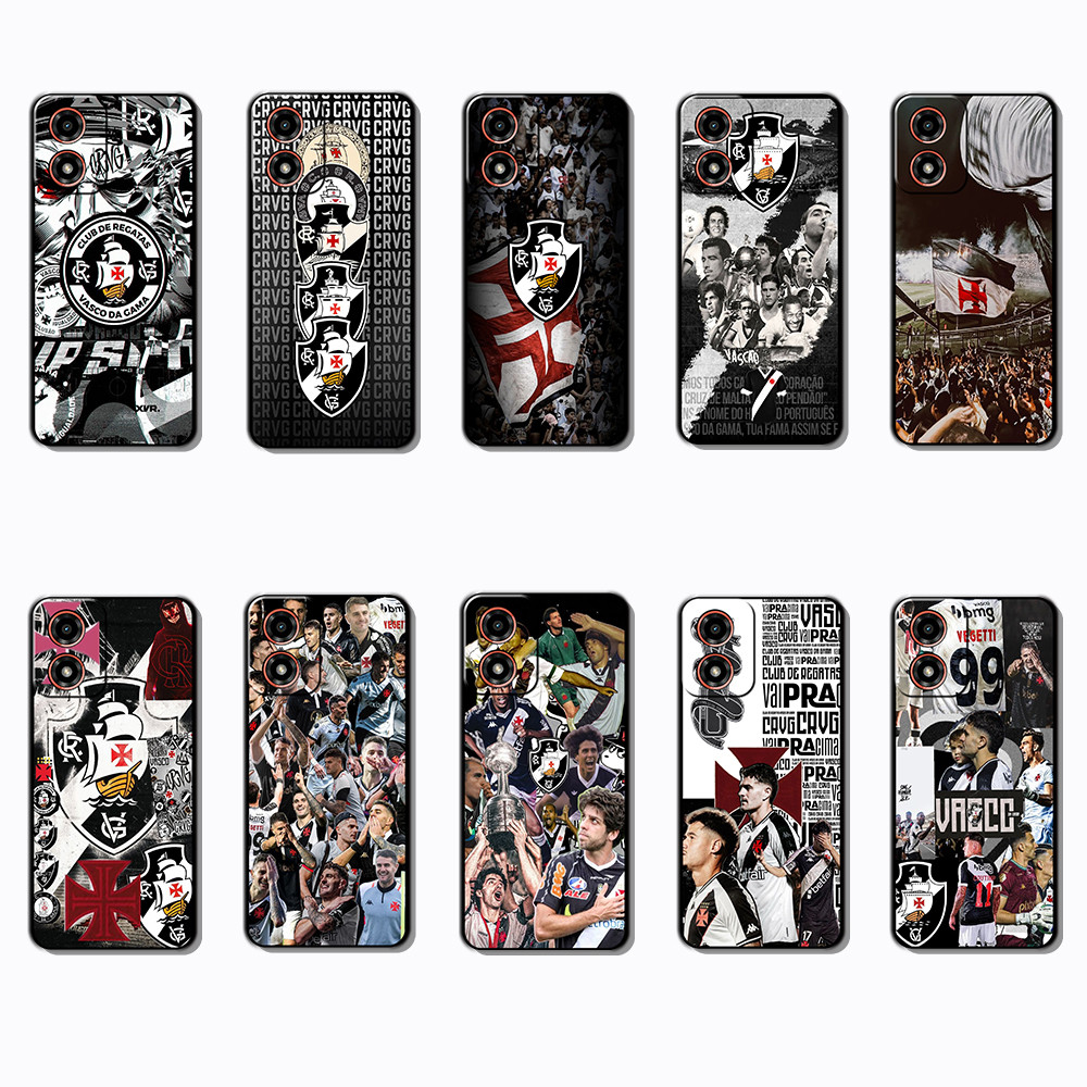 Capa de Telefone Preta Macia E Elegante Para Motorola Moto G04 G04S G05 G15 G35 
