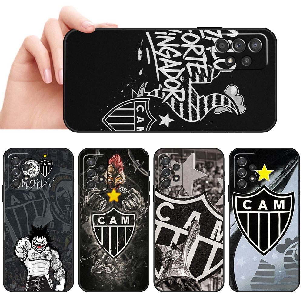 Telefone De silicone Macio À Prova D'água Samsung A50 A50S A52 A52S A53 A54 A55 A70 A71 A72 Arte Dorada Preta MG Capa Pr