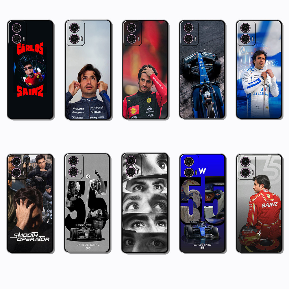 Moda Macio Preto Caso De Telefone Para Motorola Moto G24 G34 G85 G45 S50NEO E15 