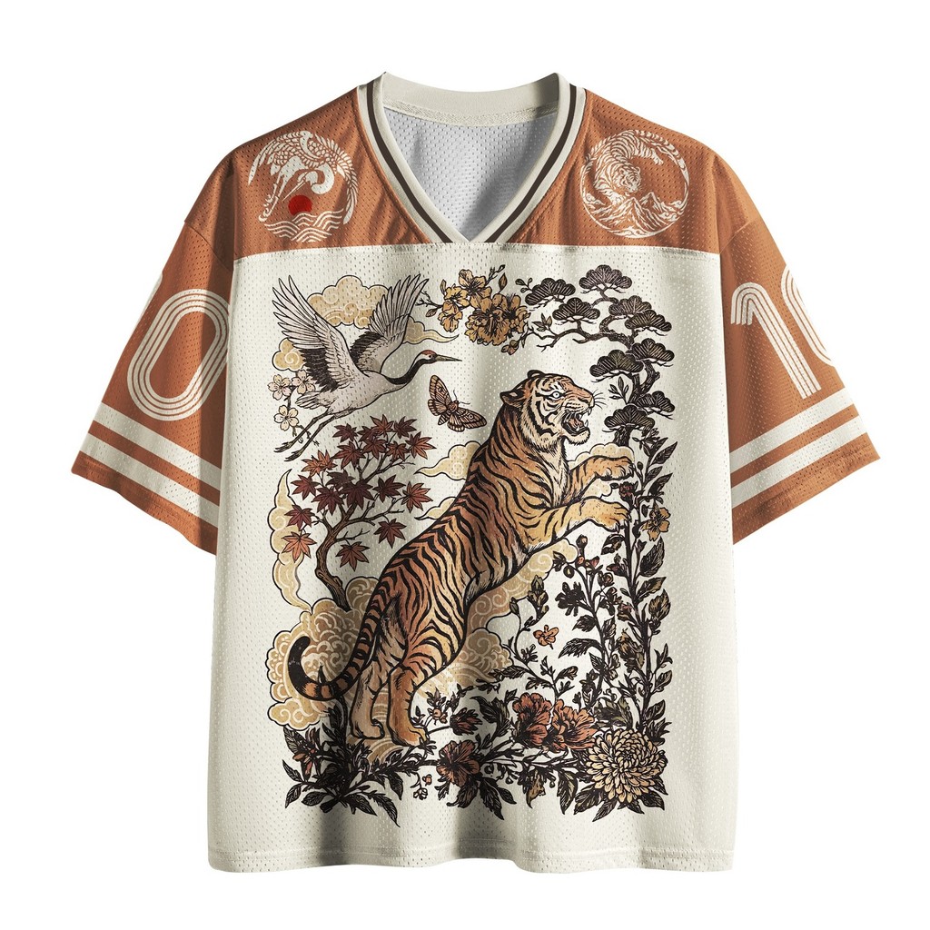2026 Novo Verão Estilo Japonês Masculino Na Moda Com Decote Em V Camisa De Futebol Esportes Ao Ar Livre Solto Lazer Seca