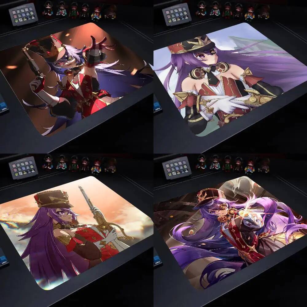 Chevreuse Genshin Impacto Mouse Pad 22X18 Quadrado Acessórios De Computador Tapetes De Mesa De Jogo De Escritório Borrac