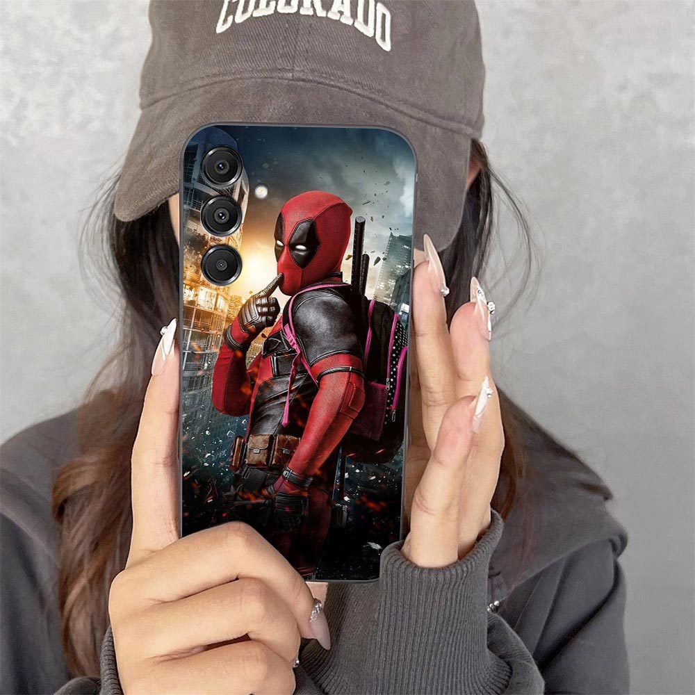 Marvel Deadpool Caso De Telefone Para Samsung Galaxy A14 A15 A16 A17 A22 A23 A26 A27 A32 A35 A36 A37 A51 A52 A53 A54 A55