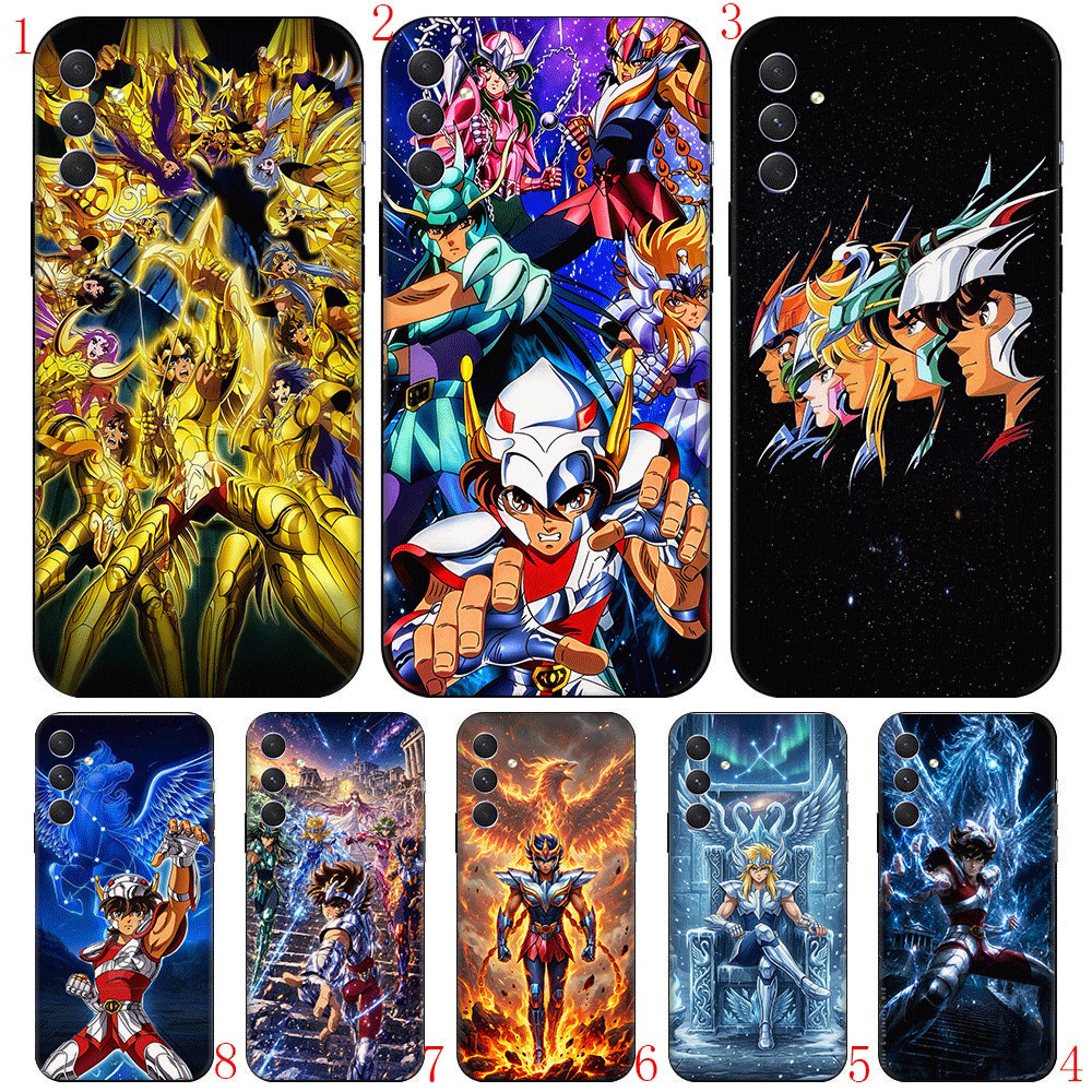 Saint Seiya anime (T-8) Samsung A01 Ue A02 M02 A03S A10 S A20 A30 TPU Para Capa De Telefone Protetora De Plástico
