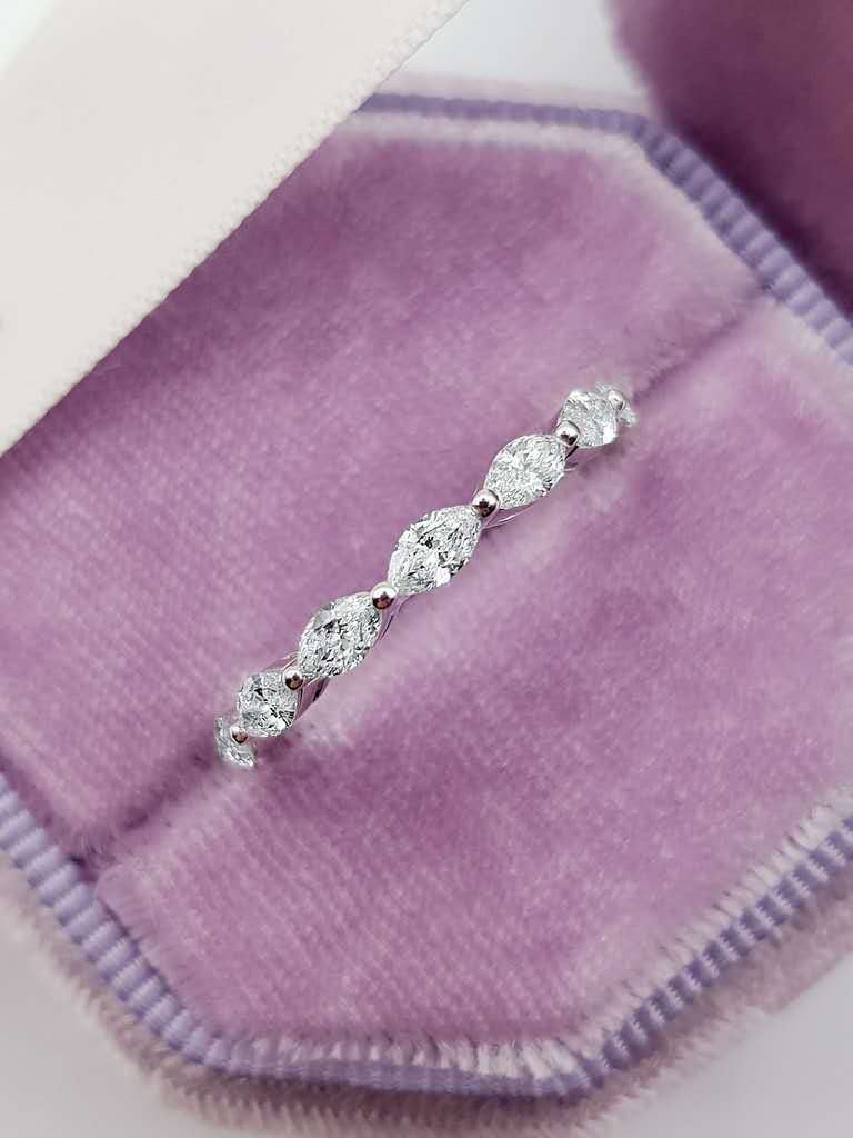 Viviane simples gota de água anel de diamante alto carbono diamante empilhamento anel de diamante feminino ins estilo do