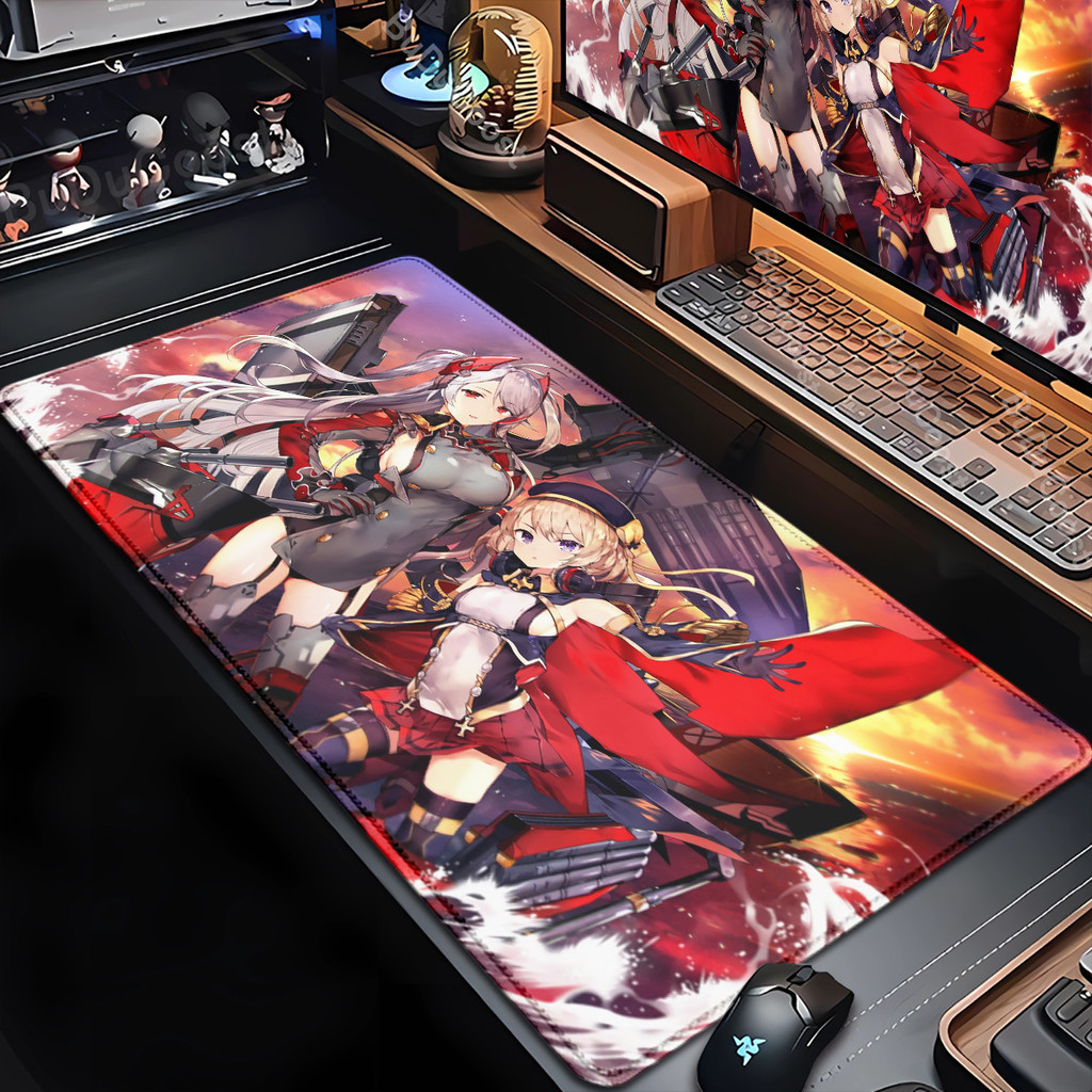 Anime Azur Lane Computador Mouse Pad Impressão HD Itens De Venda Quente Teclado Mausepad Acessórios De Escritório 90x40C