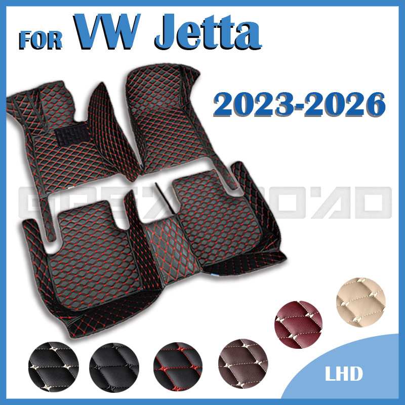 Tapetes De Carro Para Volkswagen VW JETTA 2026 2025 2024 2023 Almofadas De Pé Personalizadas Capa De Tapete De Automóvel
