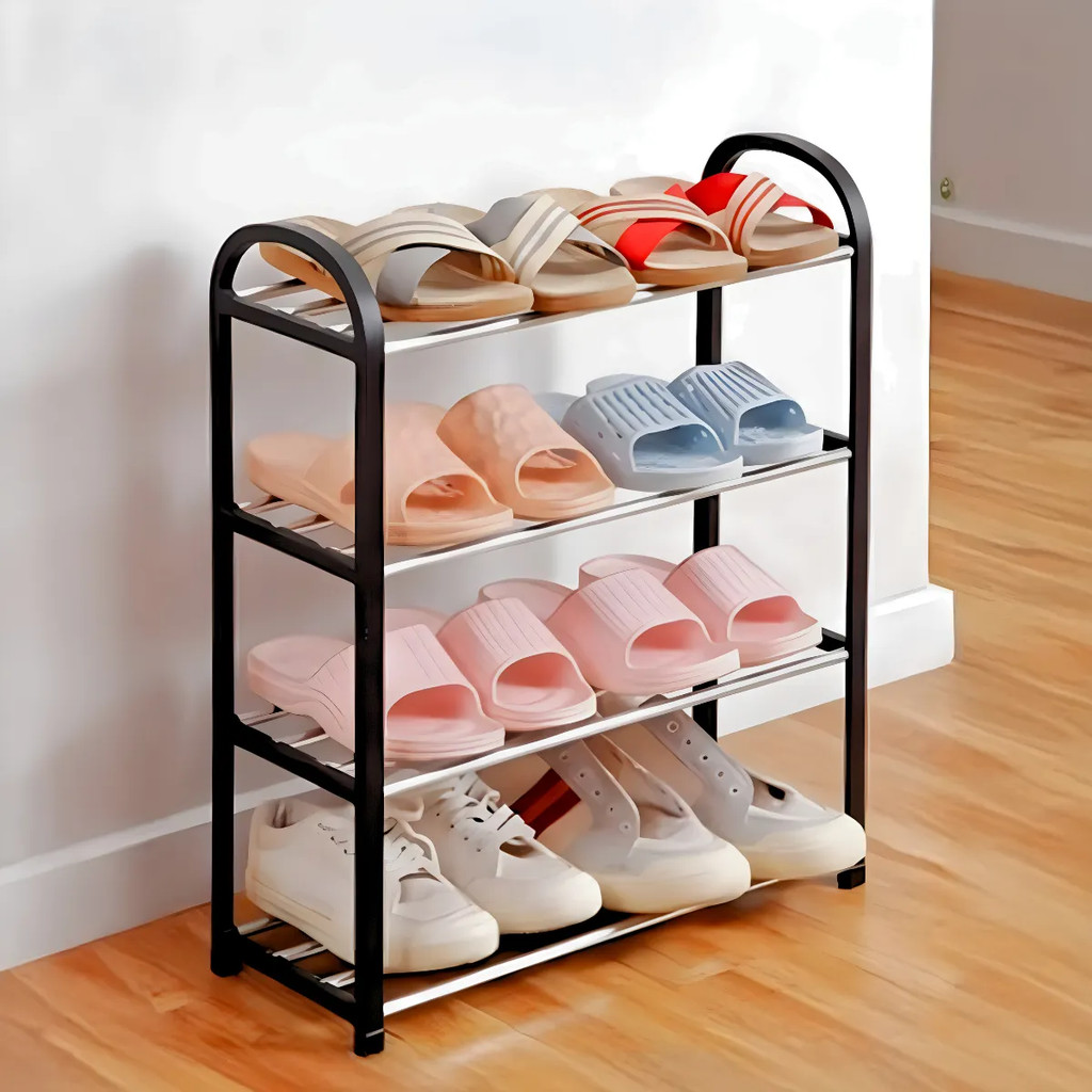 Sapateira 4 Andares Multiuso Desmontável Organizadora Ate 8 Pares de Sapatos Livros Brinquedos
