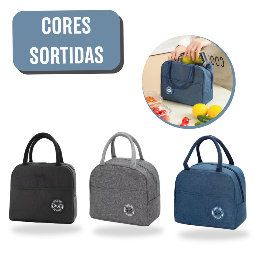 Bolsa Térmica Lancheira Marmita Fitness Impermeável Almoço