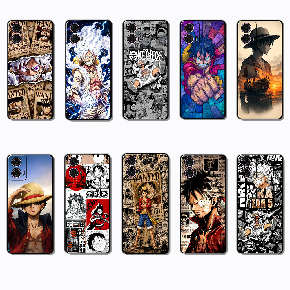 Capa De Telefone Preta Macia E Elegante Para Motorola Moto G24 G34 G85 G45 S50NE