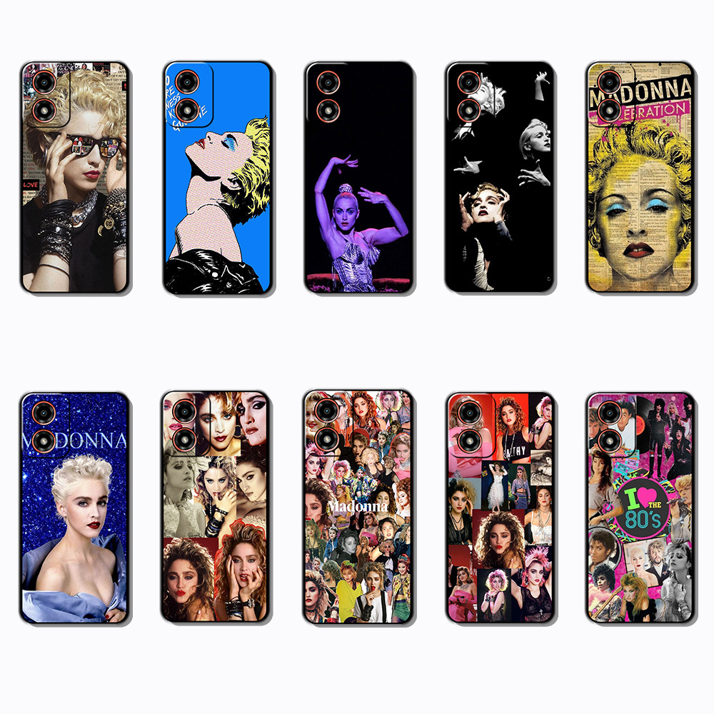 Capa De Telefone Preta Macia E Elegante Para Motorola Moto G04 G04S G05 G15 G35 