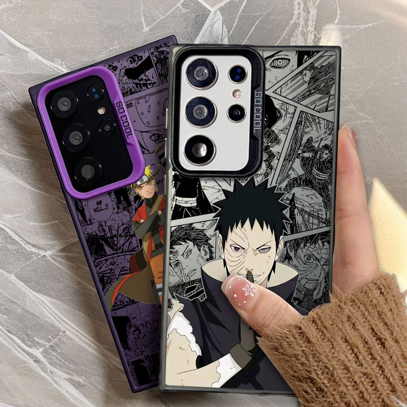 Anime Naruto Capa De Telefone De Luxo Para Samsung S26 Ultra S25 FE S23 S24 A57 A37 5G S22 S21 S20 S26EDGE 5G S25 PLUS P