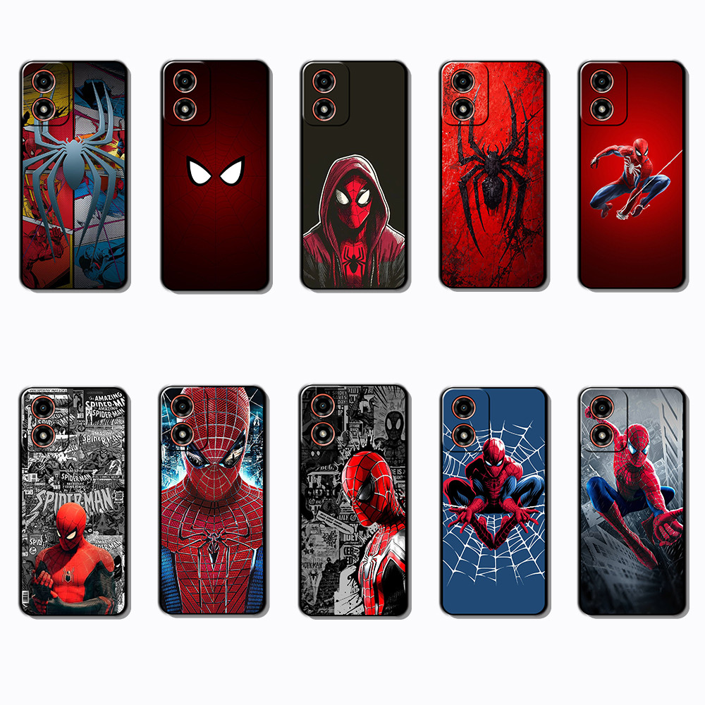 Capa De Telefone Preta Macia E Elegante Para Motorola Moto G04 G04S G05 G15 G35 