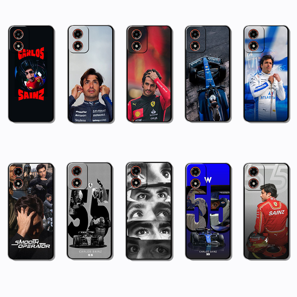 Capa De Telefone Preta Macia E Elegante Para Motorola Moto G04 G04S G05 G15 G35 