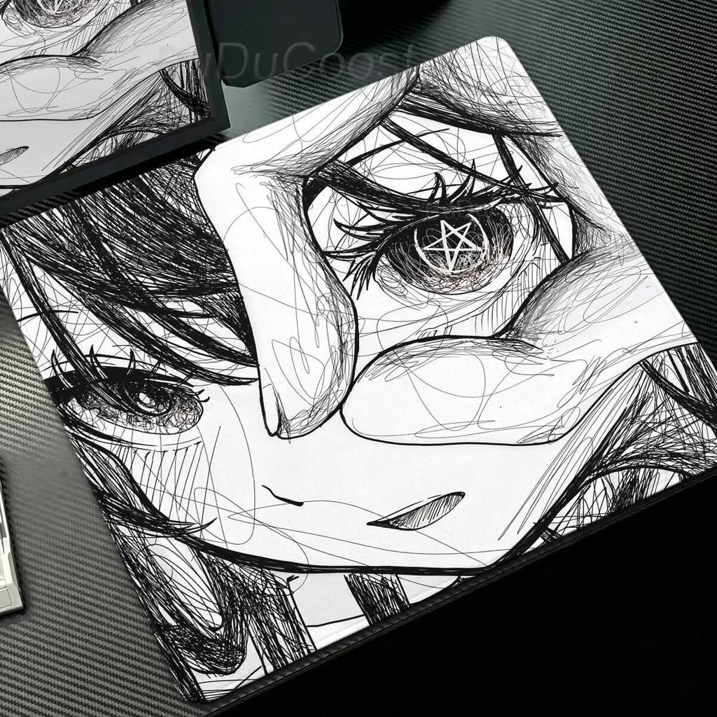 Anime Menina Estética Mouse Pad Velocidade Teclado De Jogos Tapete De Mesa Acessórios Para Computador Escritório Borrach