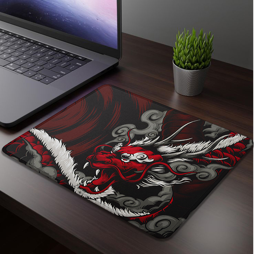 Dragão Vermelho Computador Mousepad Velocidade Gaming Mouse Pad Esteira Mouspad Acessórios De Escritório Mausepad Deskma