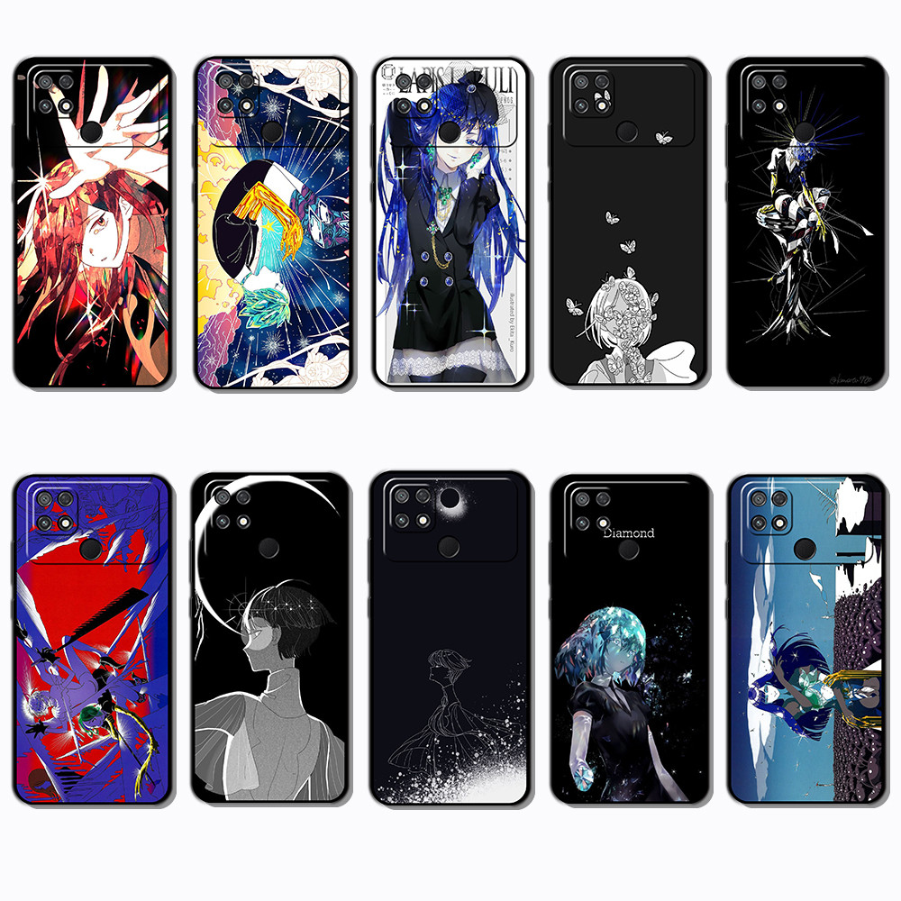 Capa De Telefone Preta Macia E Elegante Para Xiaomi Poco C40 Land of the Lustrous caseg