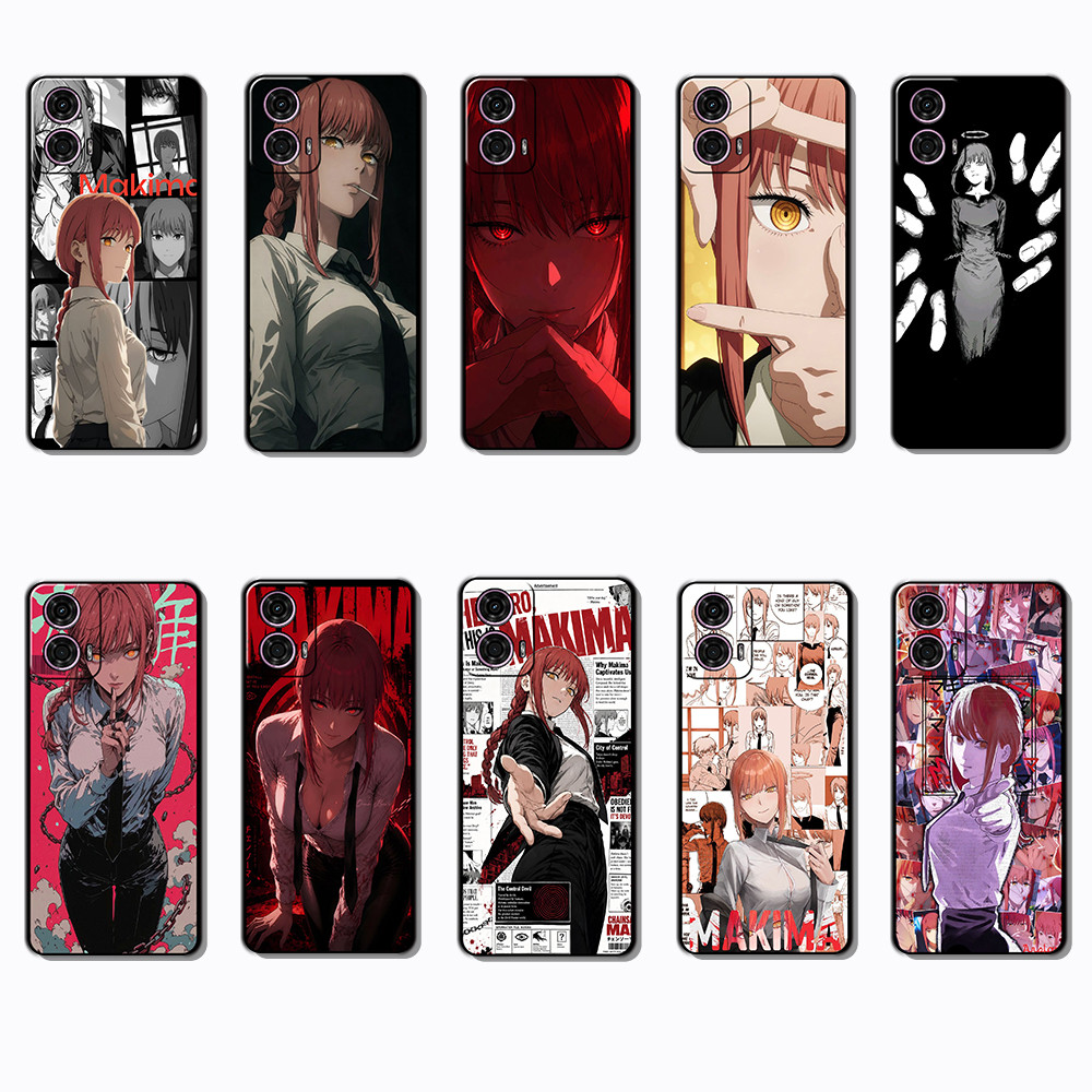 Moda Macio Preto Caso De Telefone Para Motorola Moto G24 G34 G85 G45 S50NEO E15 