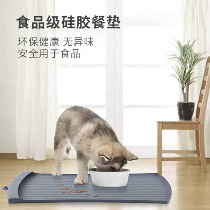 Tapete grande para animais de estimação, tapete de Silicone para comida de animais de estimação, à prova d'água, fácil d