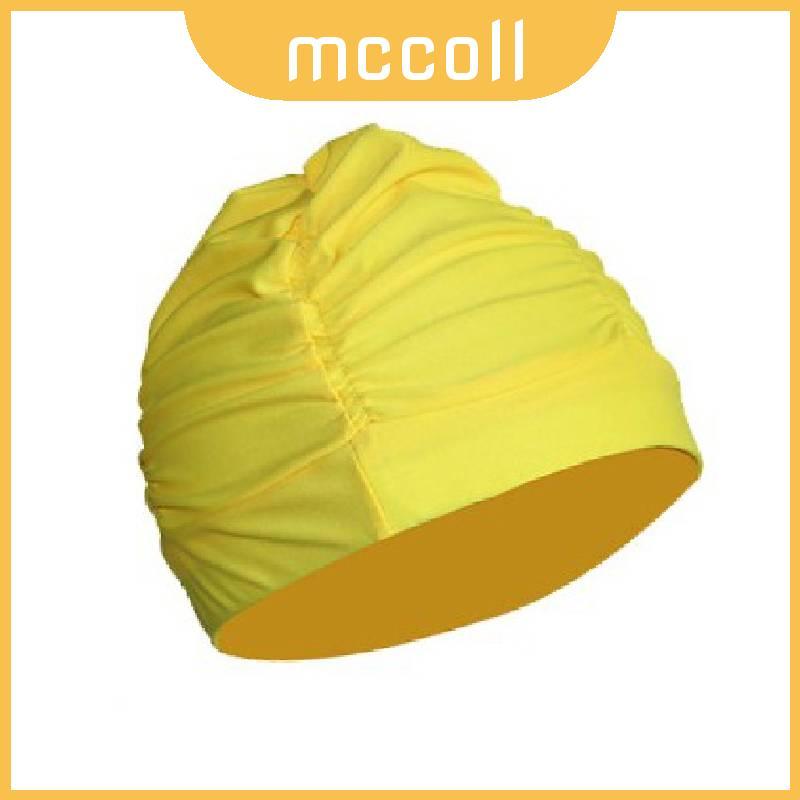 Boné De Tecido Da Moda Do Maiô Com Design Plissado Para Esportes Aquáticos E Lazer Dos Adultos