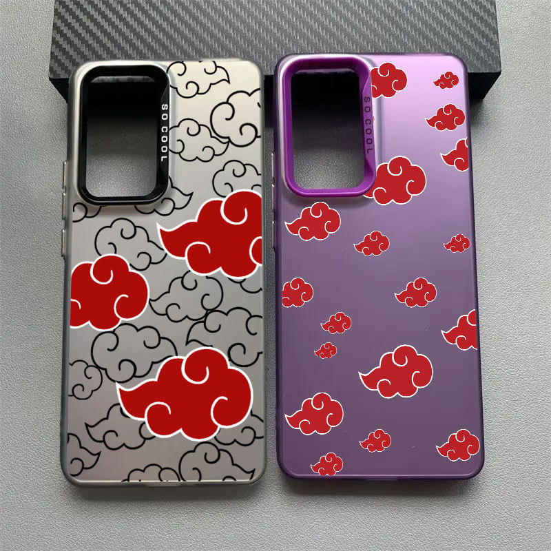 Anime Akatsuki Nuvens Vermelhas Naruto Capa De Telefone Para Samsung A57 A56 5G A37 A36 A27 A17 A07 A54 A55 A35 A34 A32 