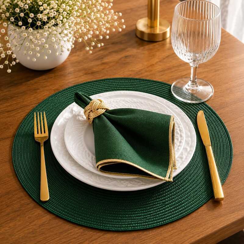 KIT 2/4/6/8 PS JOGO AMERICANO SOUSPLAT REDONDO 38cm

