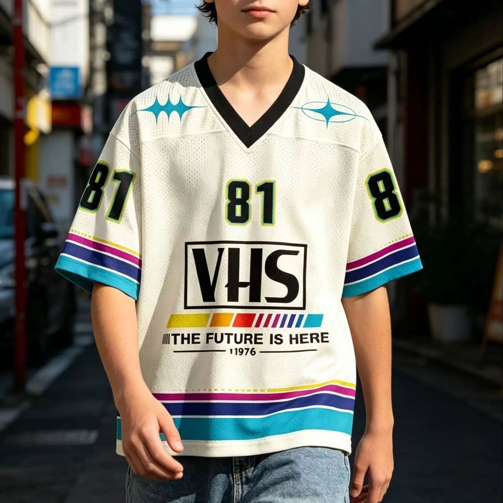Japonês Malha Futebol Moda Camisa Dos Homens Camiseta Mulheres Meninos Topo Adultos Crianças Pai Criança Vneck Secagem R