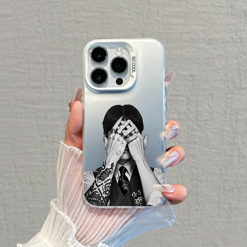 Capa De Telefone Estilo K-Pop Premium Com design Inspirado Em Ídolo Para iPhone 11 A 17 /18 Pro Max