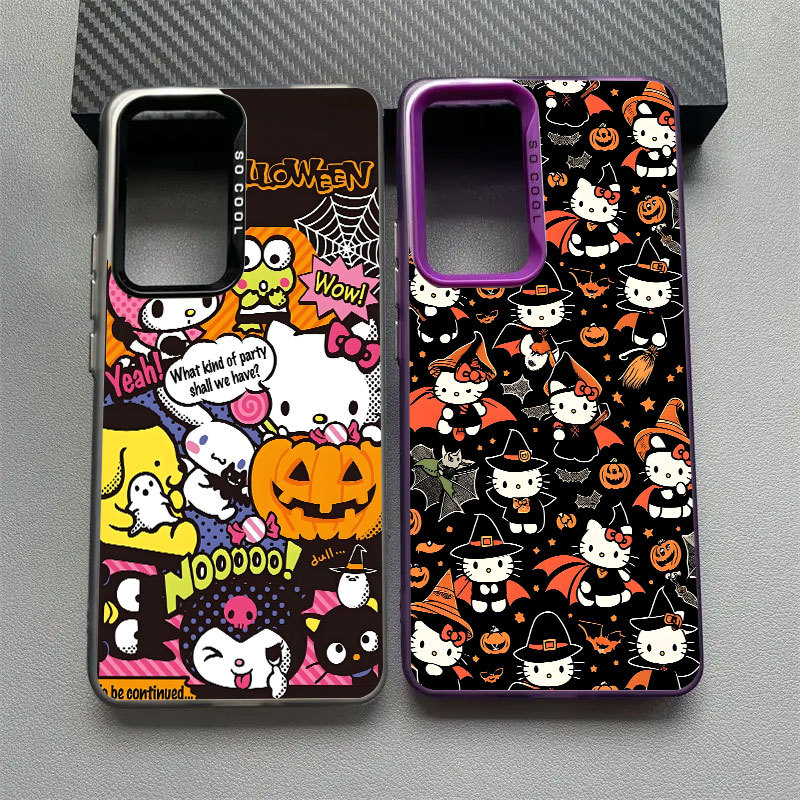 Halloween Sanrio Hello Kitty Capa De Telefone Para Samsung A57 A56 5G A37 A36 A27 A17 A07 A54 A55 A35 A34 A32 A52 A53 A1