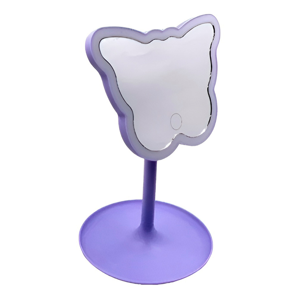 JS Espelho de Mesa para Maquiagem Formato Borboleta Decorativo