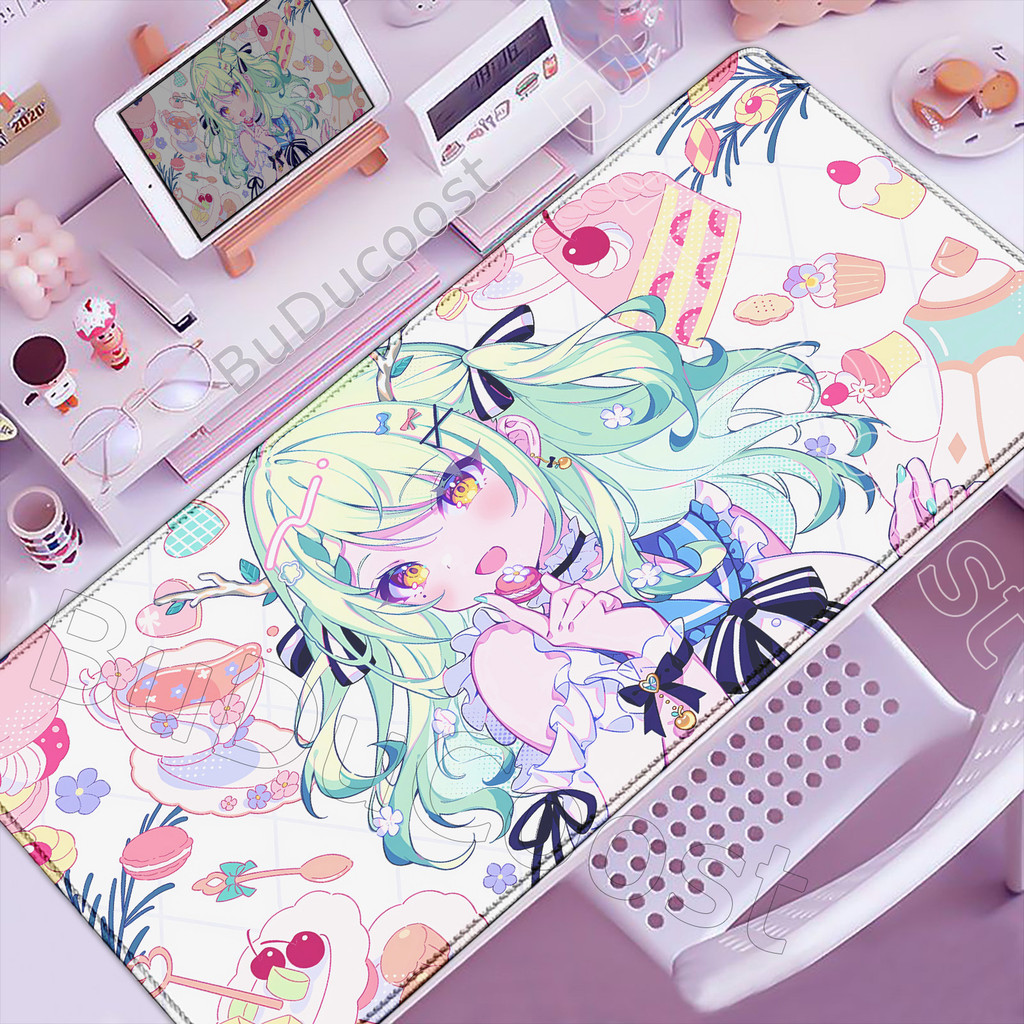 Bonito Mouse Pad Portátil Jogo Hololive Ceres Fauna Teclado PC Computador Kawaii Mesa Esteira Acessórios De Jogos Anime