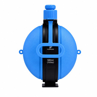 Garrafa Cantil Silicone Dobrável com Bússola 580ml Cor:Azul