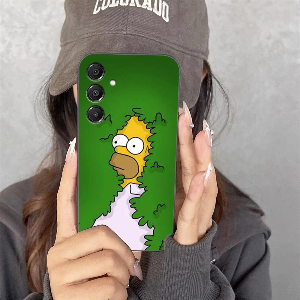 Engraçado Os Simpsons Homer Caso De Telefone Para Samsung Galaxy A14 A15 A16 A17 A22 A23 A26 A27 A32 A35 A36 A37 A51 A52
