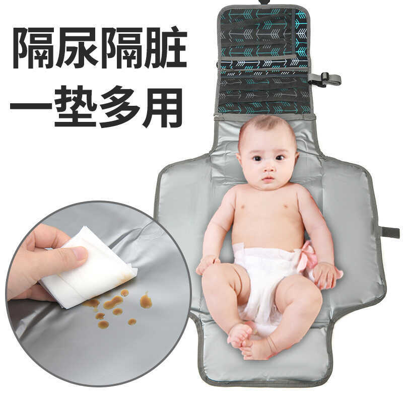 Bebê portátil saco de fraldas mudando almofada bebê mãe passeio viagem mudando fraldas leve dobrável armazenamento bebê