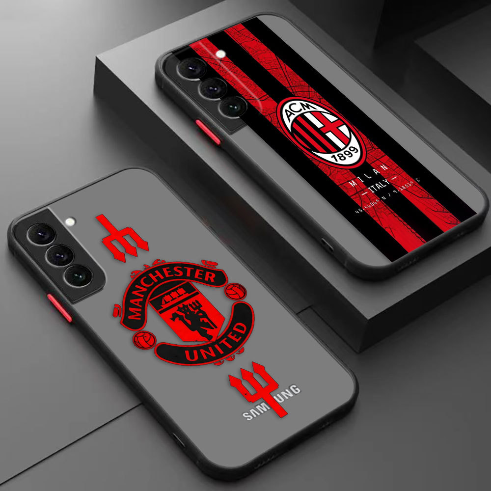 Capa De Telefone Manchester Milão 081A Para Samsung S22 S25 S20 S21 S23 S24 Plus Ultra FE A33 A17 A34 A42 A52S A53 A54 A