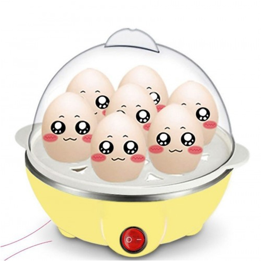 JS Cozedor Elétrico de Ovos a Vapor – Egg Cooker para até 7 Ovos com Controle de Ponto