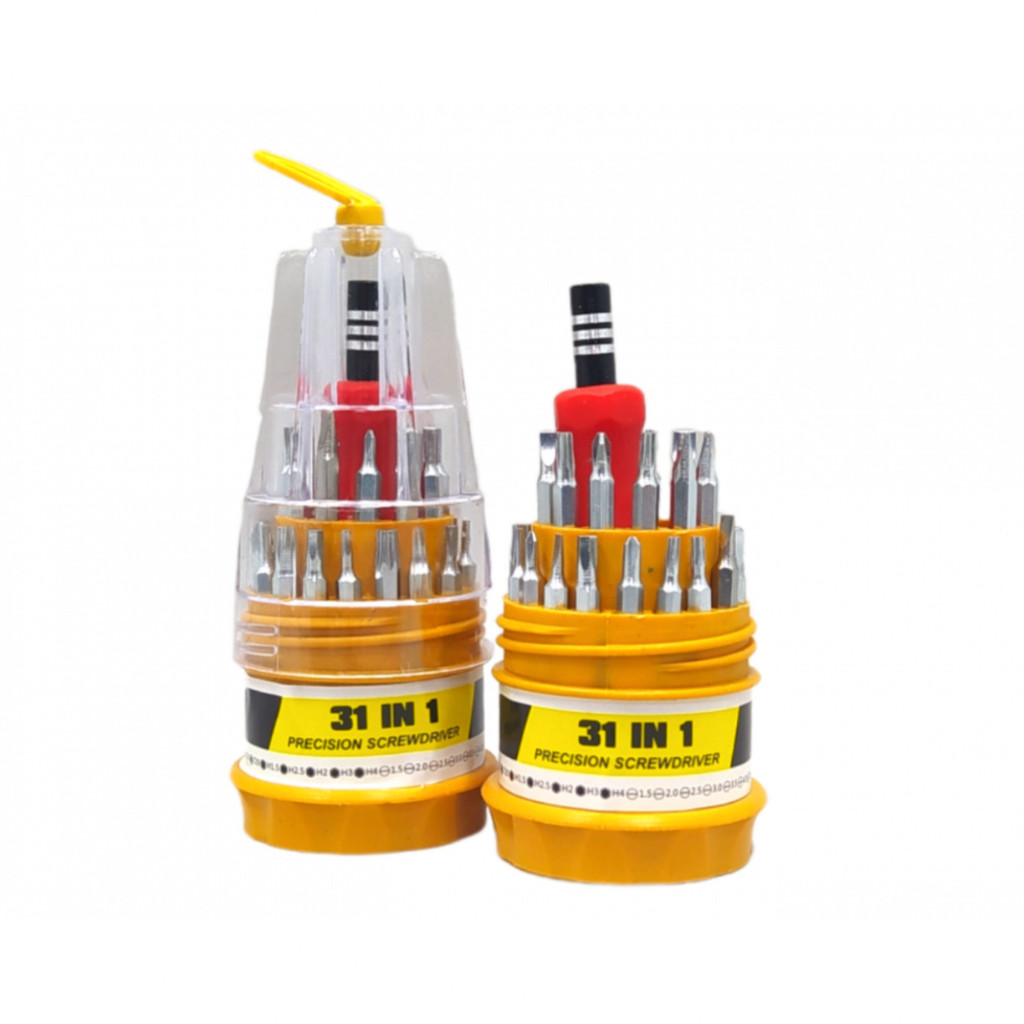 Kit Chaves de Precisão 31 em 1 para Celular Eletrônicos com Pontas Torx Allen Phillips e Fenda