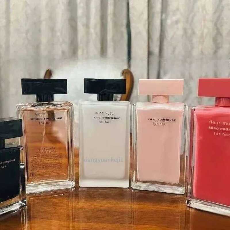 Elegante Almíscar Floral Eau de Toilette Para Mulheres Luxo Rosa Garrafa Perfume Dia A Noite Fragrância H260130
