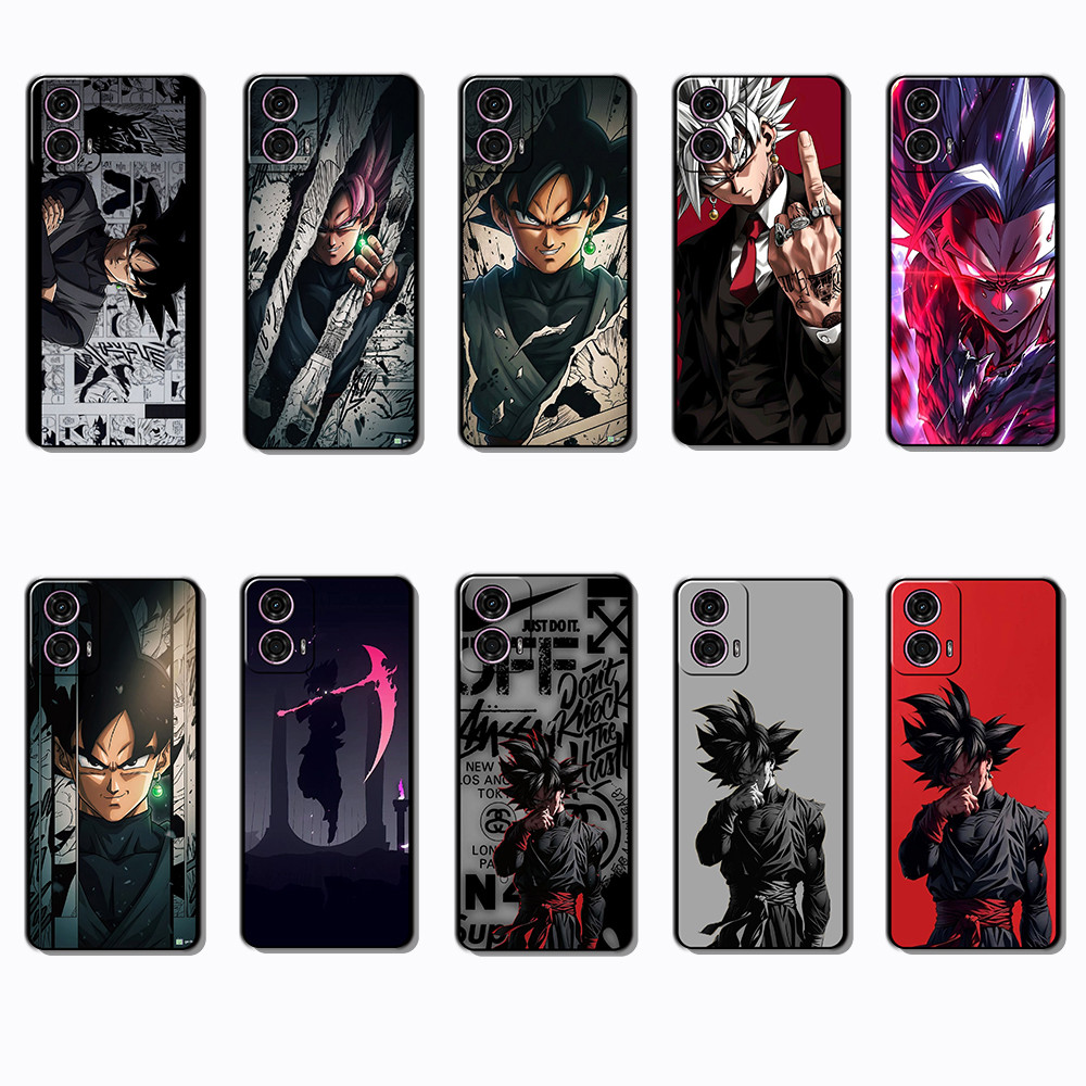 Moda Macio Preto Caso De Telefone Para Motorola Moto G24 G34 G85 G45 S50NEO E15 