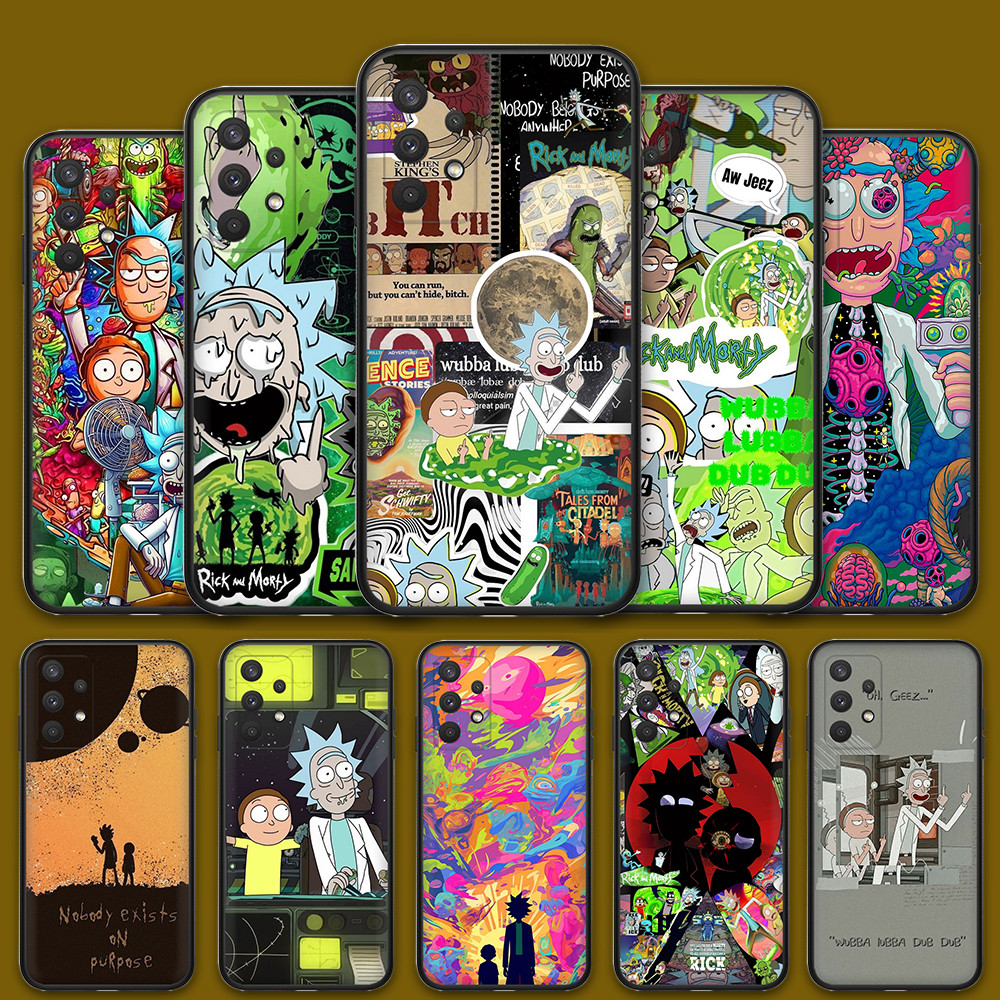 Capa De Telefone Para Samsung Galaxy A03 A03Core A01 A02 M02 A02S A03S E660 Rick E Morty Silicone Macio