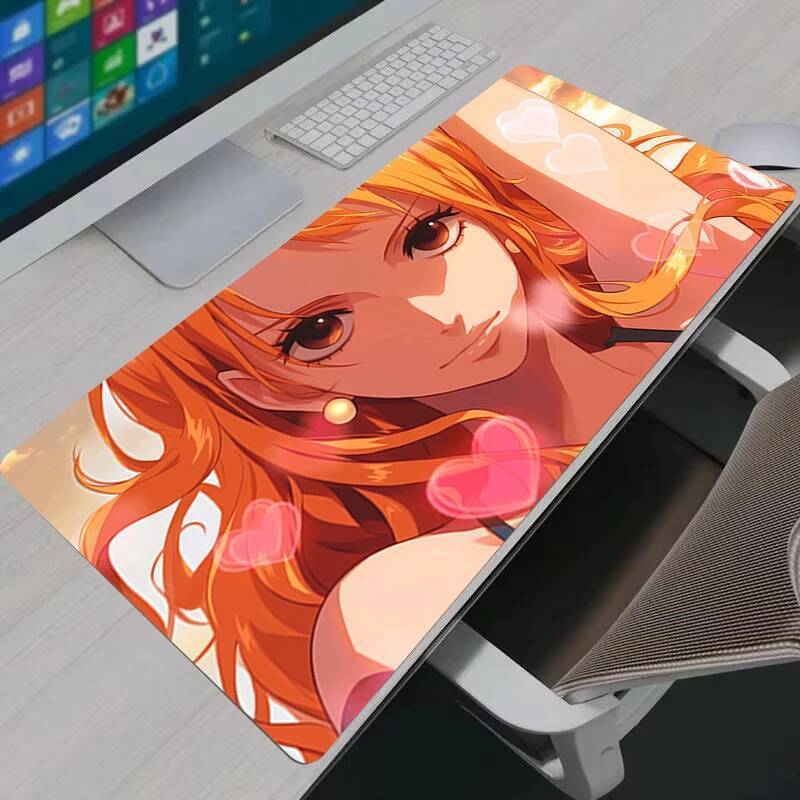 Mouse Pad PC Gamer Acessórios Uma Peça Nami Tapete De Mesa Do Computador Grande Teclado Portátil Borracha XXL Gaming Mou