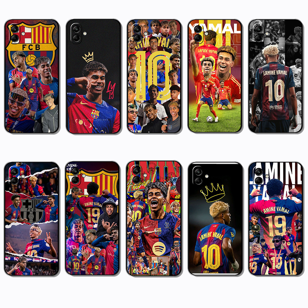 Capa De Telefone Preta Macia E Elegante Para Samsung Galaxy A04 A04E A05 A06 A07 Lamina Yamal caseg