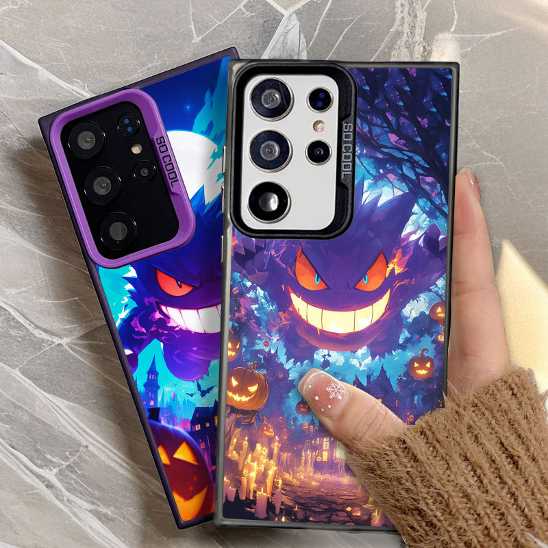 Gengar Halloween Capa De Telefone De Luxo Para Samsung S26 Ultra S25 FE S23 S24 A57 A37 5G S22 S21 S20 S26EDGE 5G S25 PL