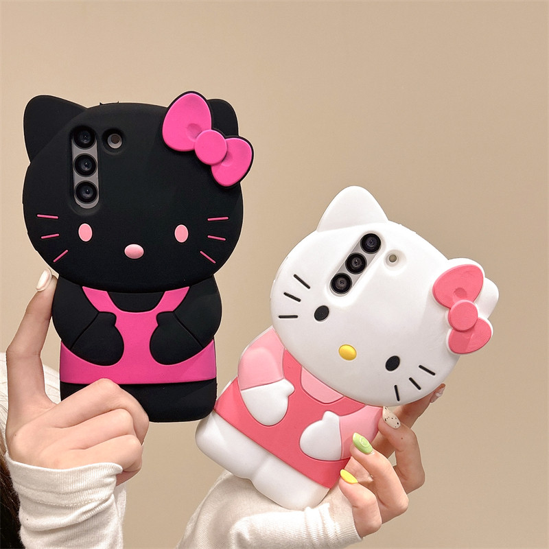 Para Samsung Galaxy A16 A26 A36 A56 A15 A14 A25 A35 A55 A24 A34 A54 Caso De Telefone Olá Kitty Dos Desenhos Animados 3D 
