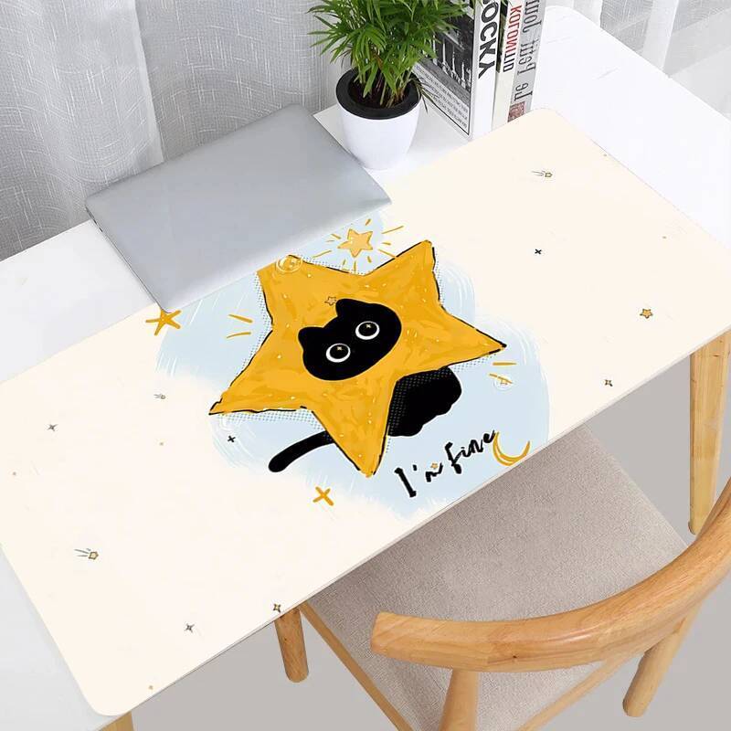 Cura anime Mouse Pad Bonito Gamer Acessórios kawaii Gato Computador Tapete De Mesa Velocidade Teclado Estendido Gaming