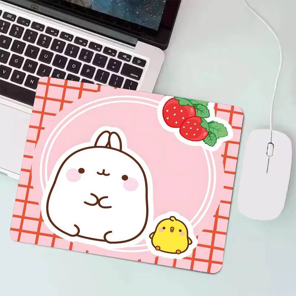 Kawaii M-MolangS Mouse Pad Computador Portátil Ratos Manga Mousepad Tapetes De Mesa De Escrita Acessórios De Escritório
