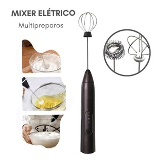 Mini Batedor Mixer Elétrico Portátil Bivolt