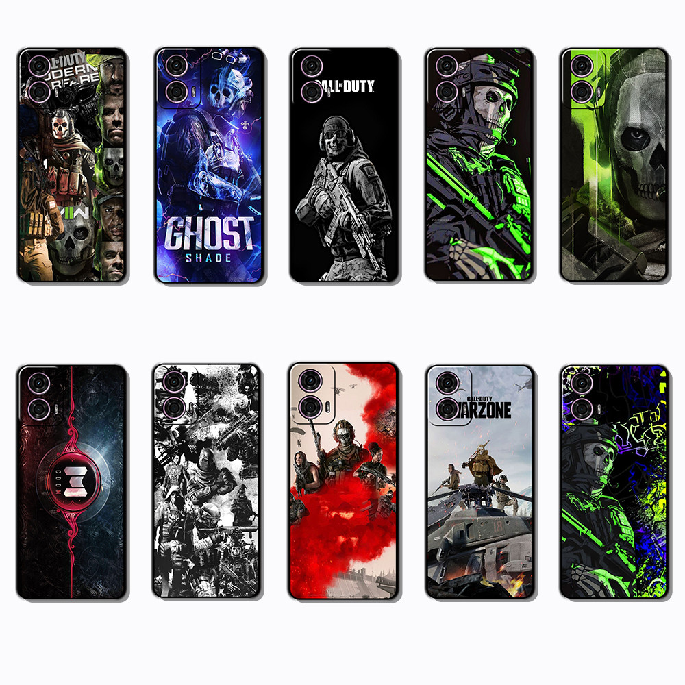 Capa De Telefone Preta Macia E Elegante Para Motorola Moto G24 G34 G85 G45 S50NE