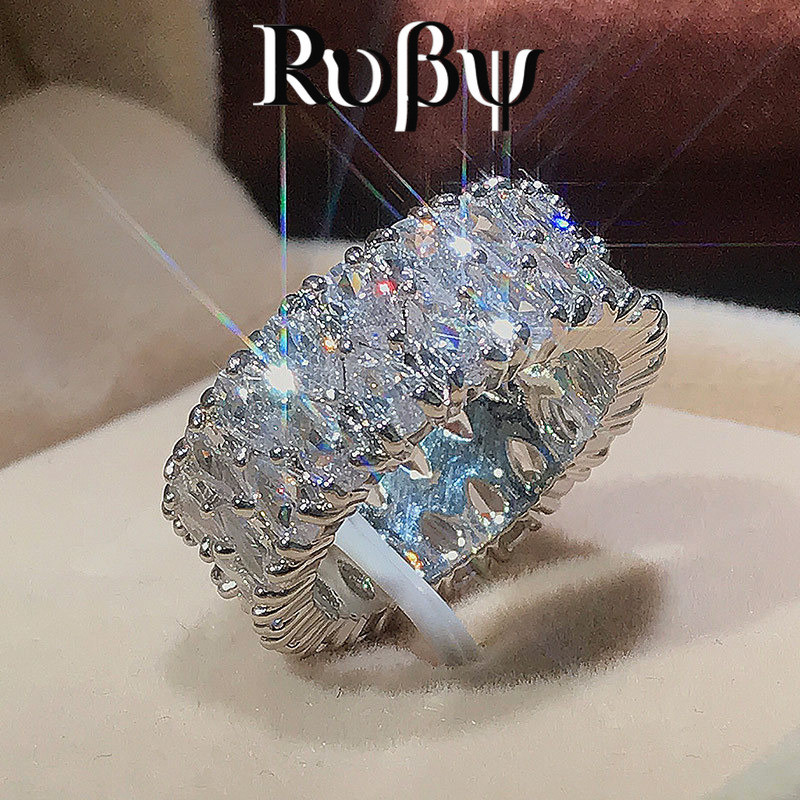 Rubi * estilo de moda novo estilo grau AAA drenagem dupla em forma de gota anel de zircão na moda acessórios de correspo