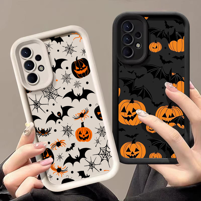 Feliz Dia Das Bruxas Capa De Morcego Para Samsung A57 A56 A55 A37 A36 A35 A53 A54 5G A73 A34 A07 Macia A25 A22 A23 A14 A