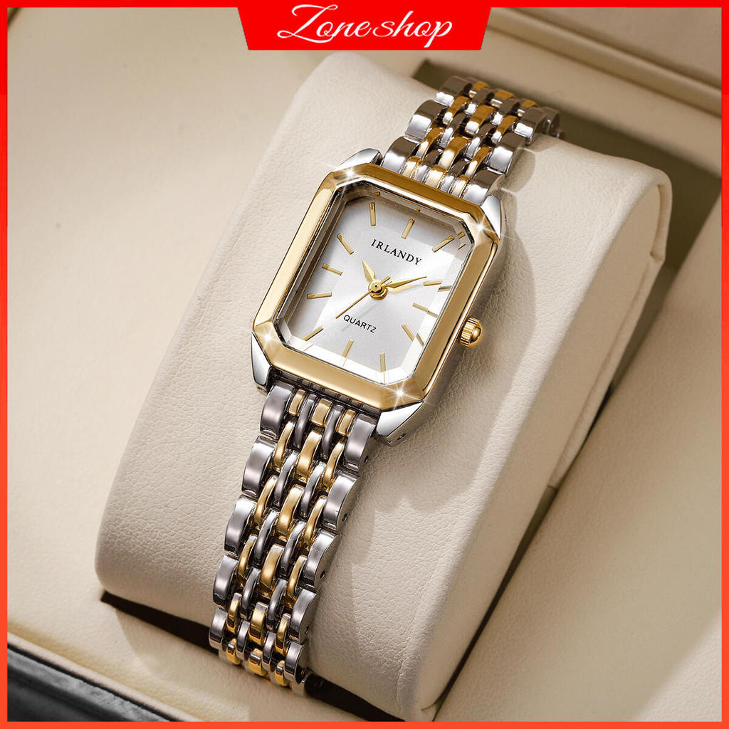 Moda Retângulo Feminino Relógios Pulseira De Aço Senhoras Relógio De Pulso De Quartzo (Sem Caixa) em Oferta na Shopee